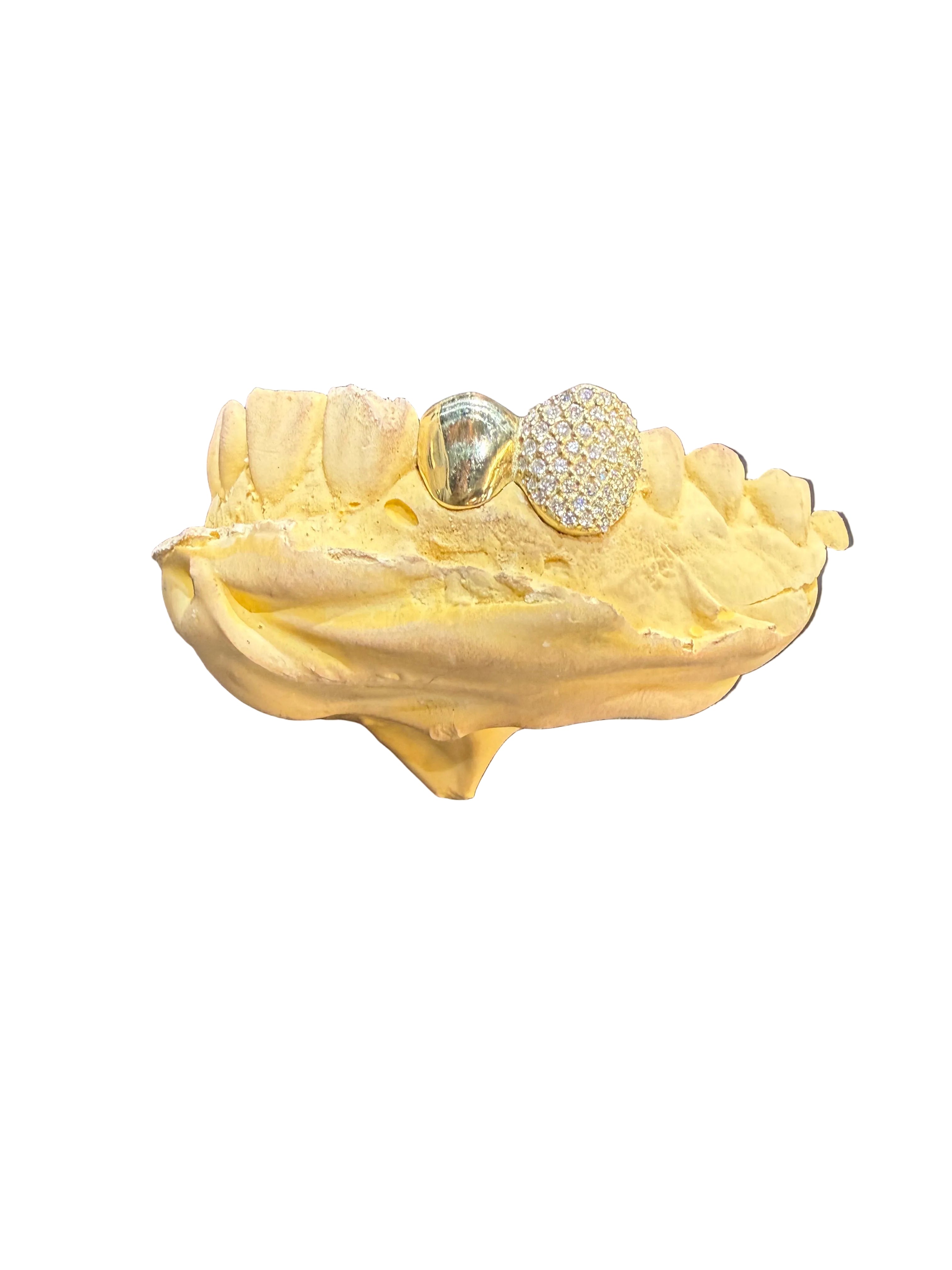 10k Yellow Gold LAB Diamond K9 & Polished Front
